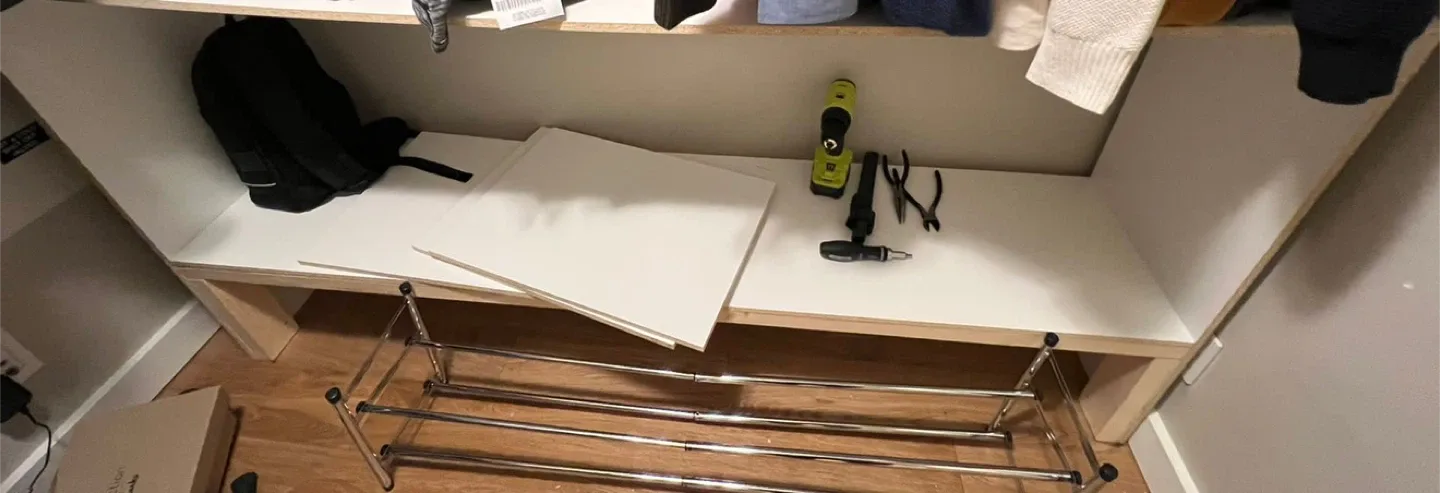 FREE storage shelf unit