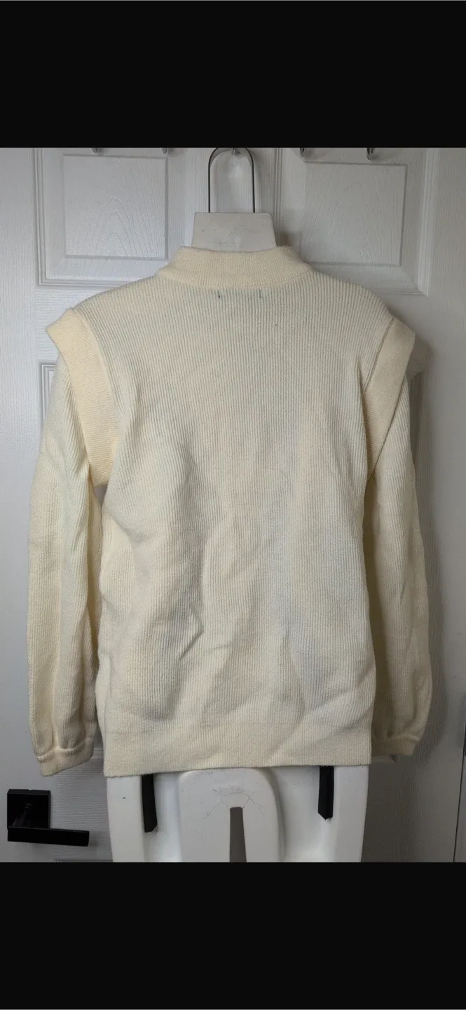 NEW! LouKeith Cream Sweater - Size S image indicator(4)