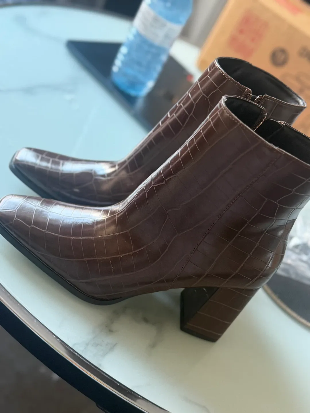Brown Ankle Boots - Size 7.5, boots image indicator(2)