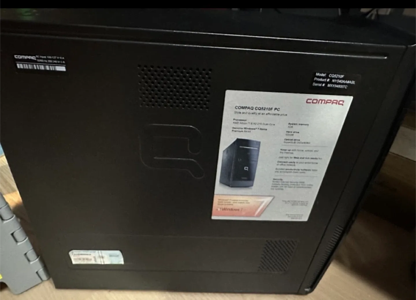 Compaq CQ5210F PC Desktop image indicator(3)