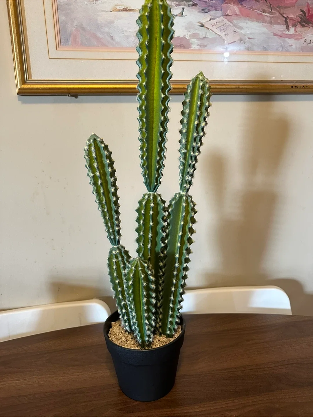 Potted Faux Cactus Plant
