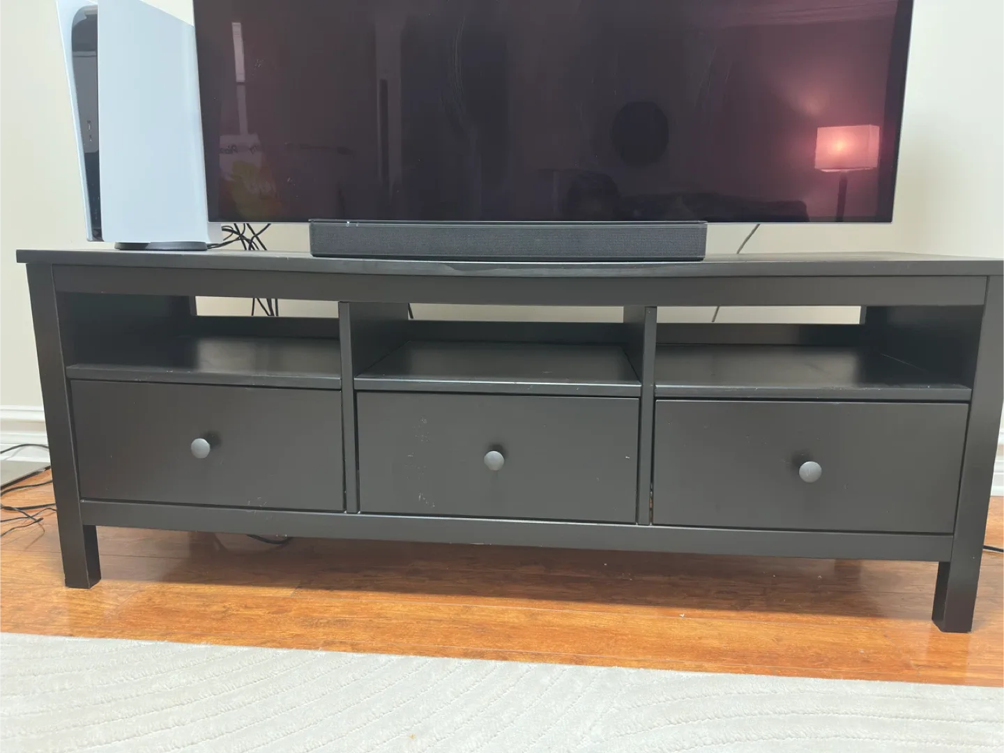 IKEA Hemnes Black-Brown TV Stand image indicator(2)