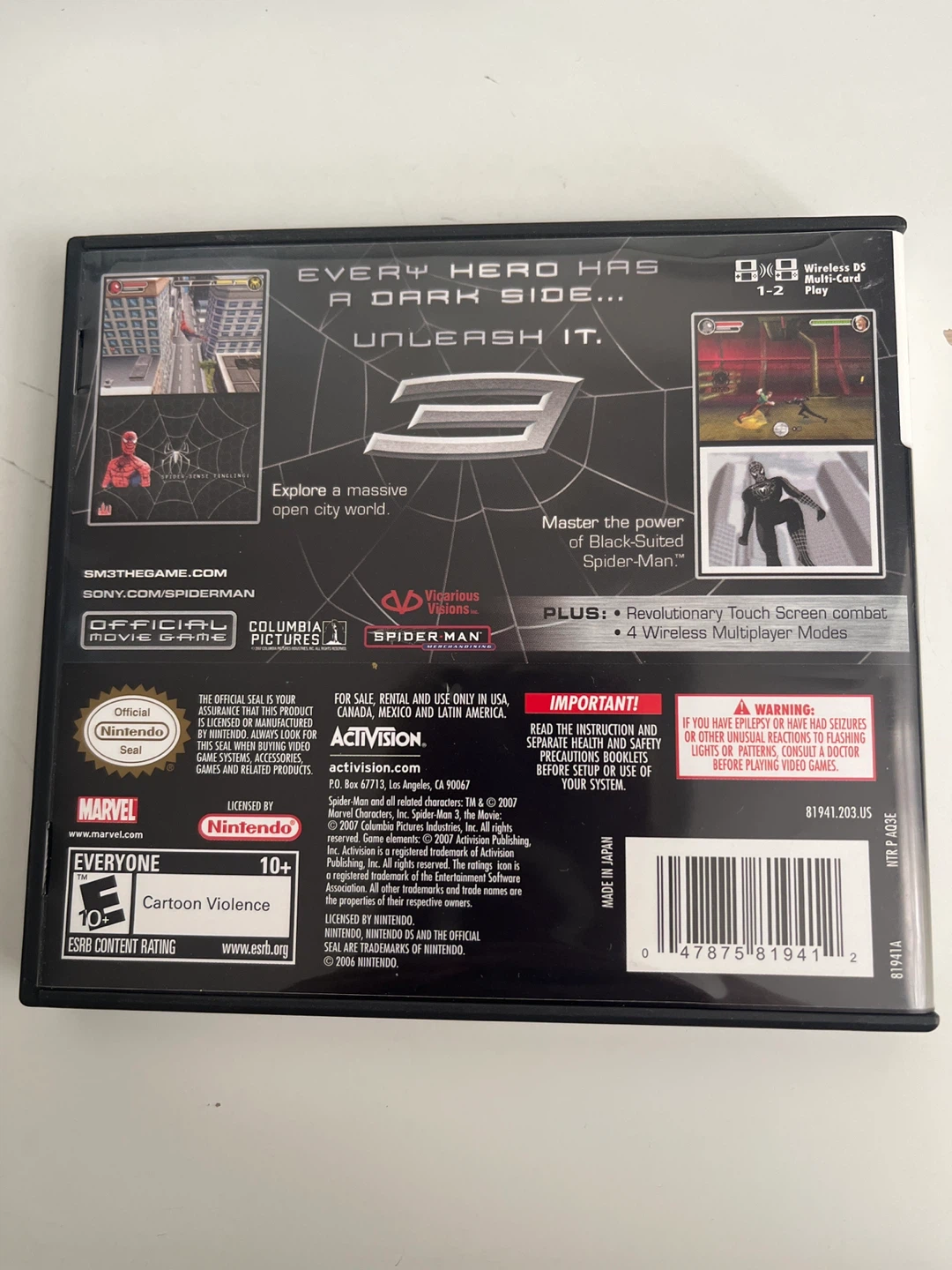 Spider-Man 3 Nintendo DS Game - photo 2