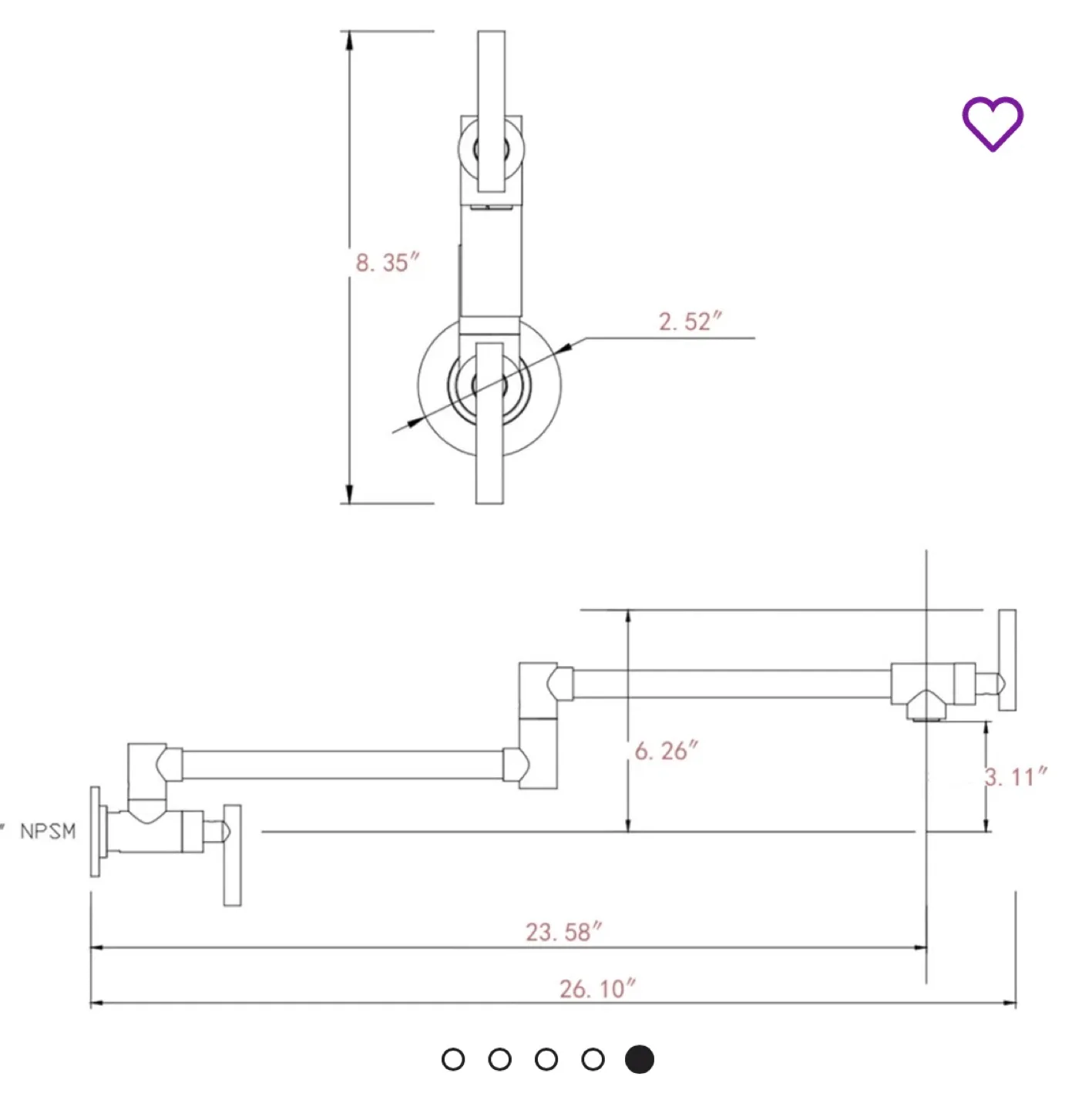 Matte Black Pot Filler Faucet - New in Box! image indicator(6)