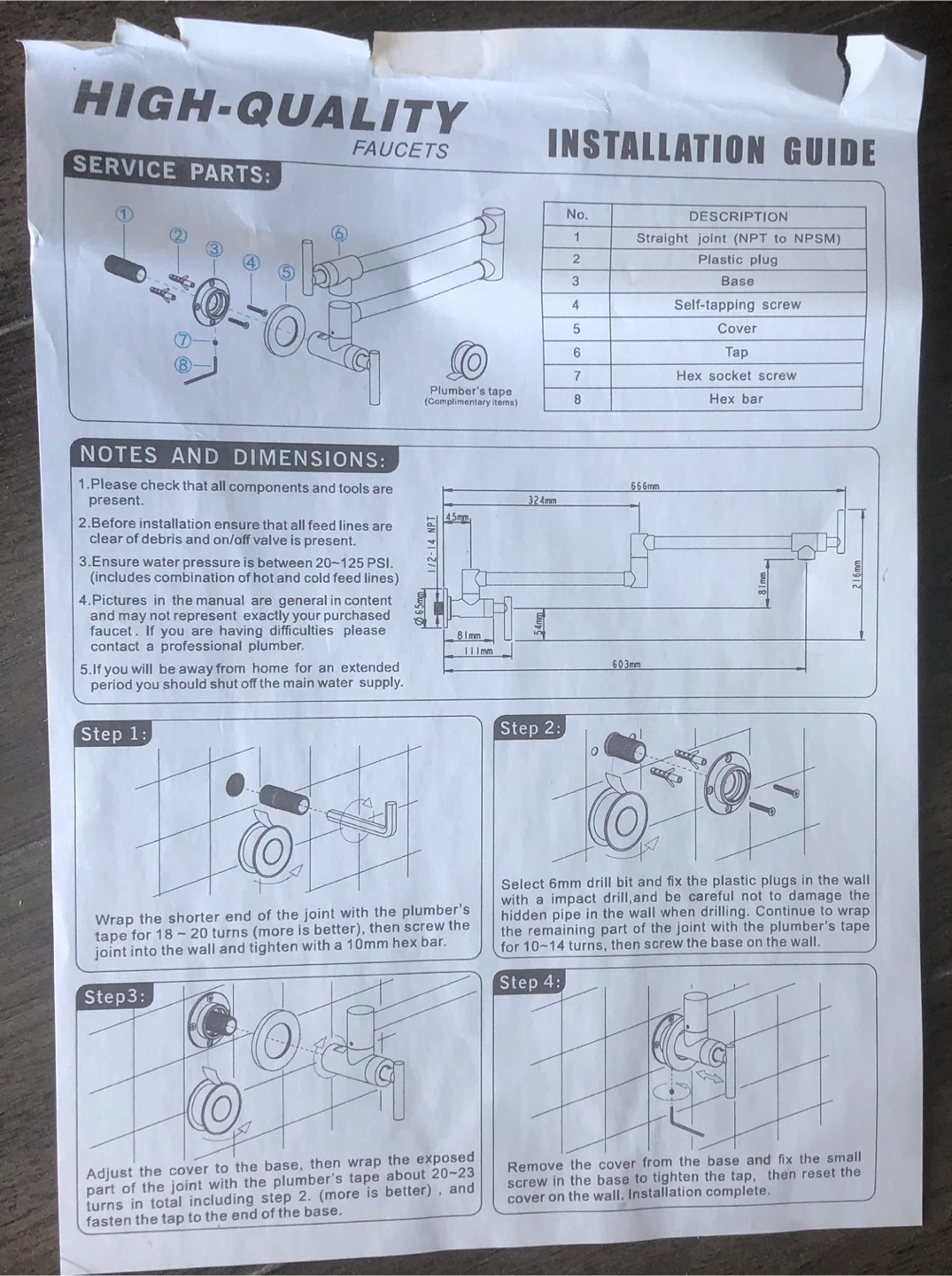 Matte Black Pot Filler Faucet - New in Box! - photo 2