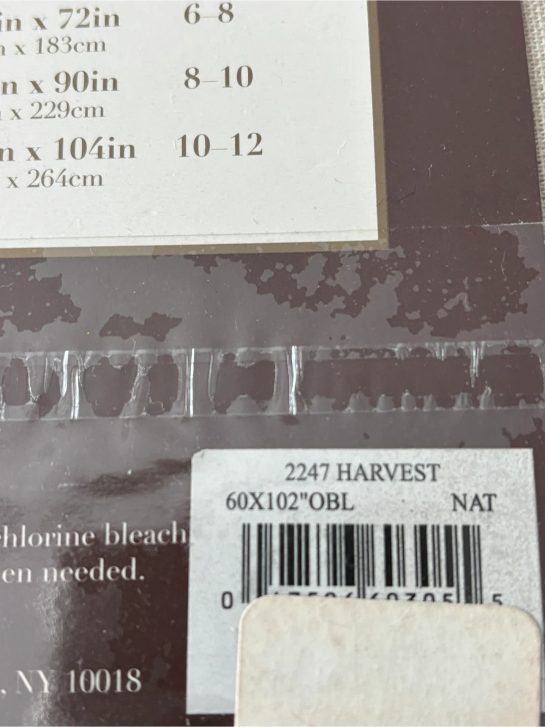 Bardwil Harvest Tablecloth - 60" x 102" - NEW - photo 5