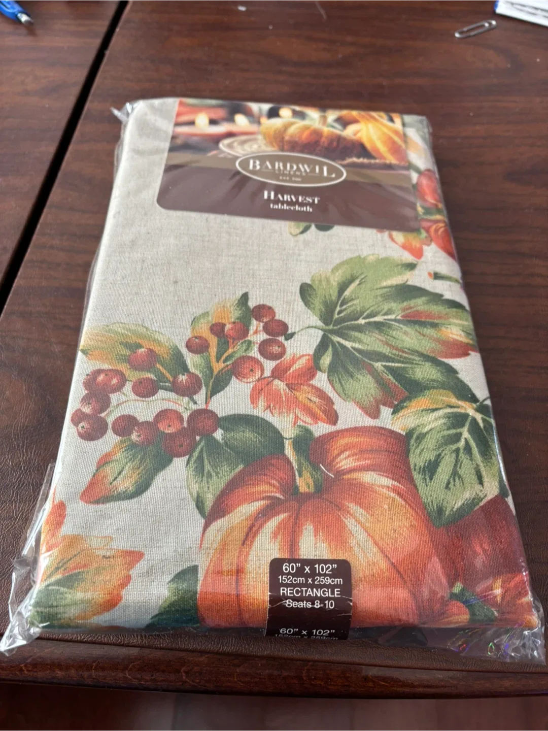 Bardwil Harvest Tablecloth - 60" x 102" - NEW