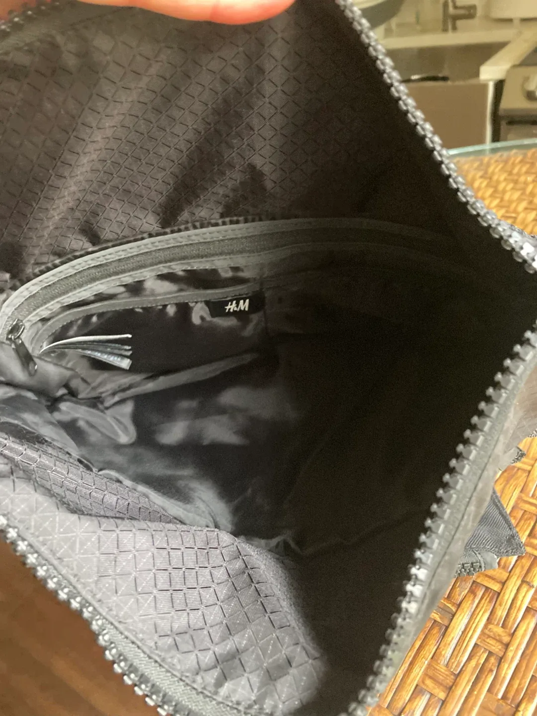 H&M Black Nylon Fanny Pack Bag image indicator(4)