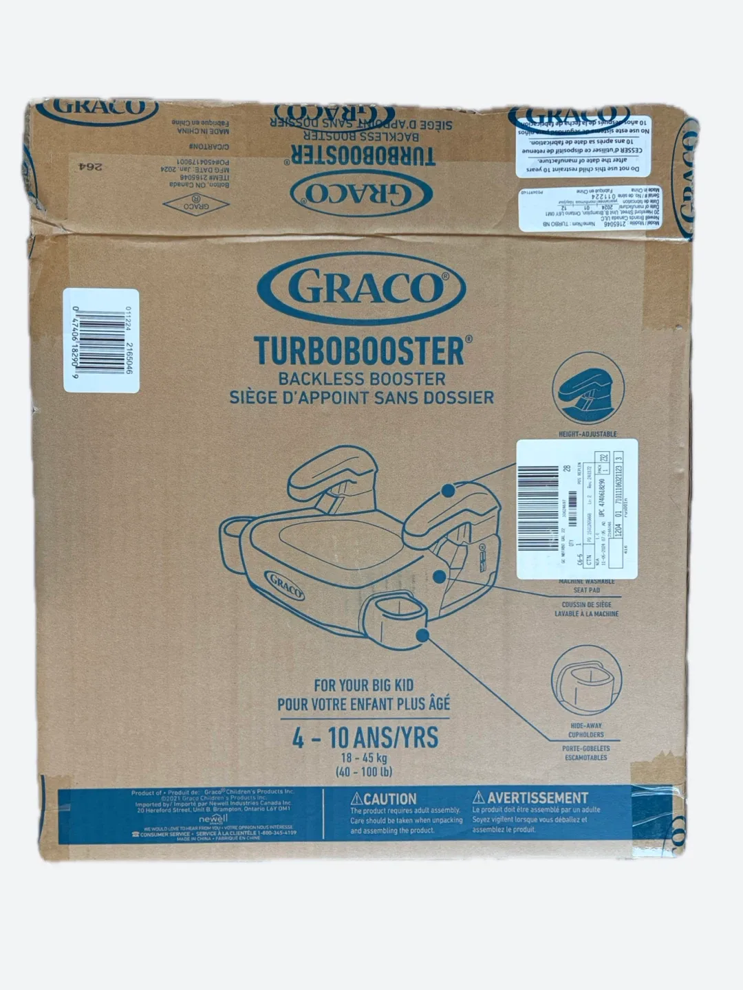 Graco TurboBooster Backless Booster Seat - 4-10 Years