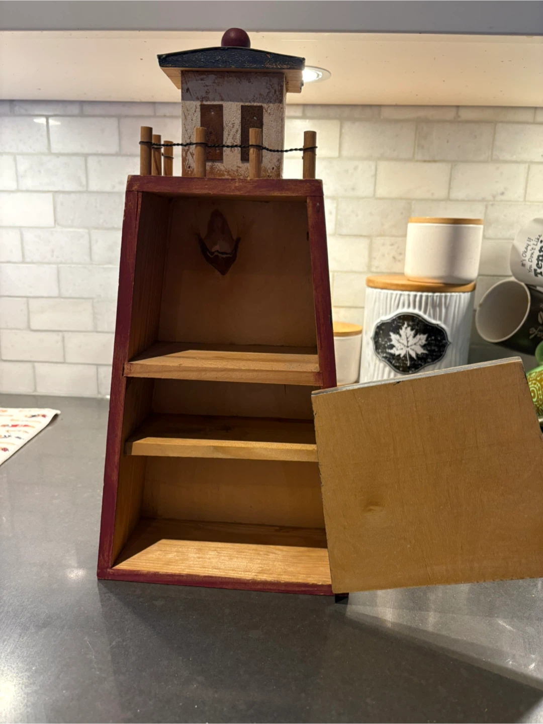 Wooden Lighthouse Shelf - photo 2