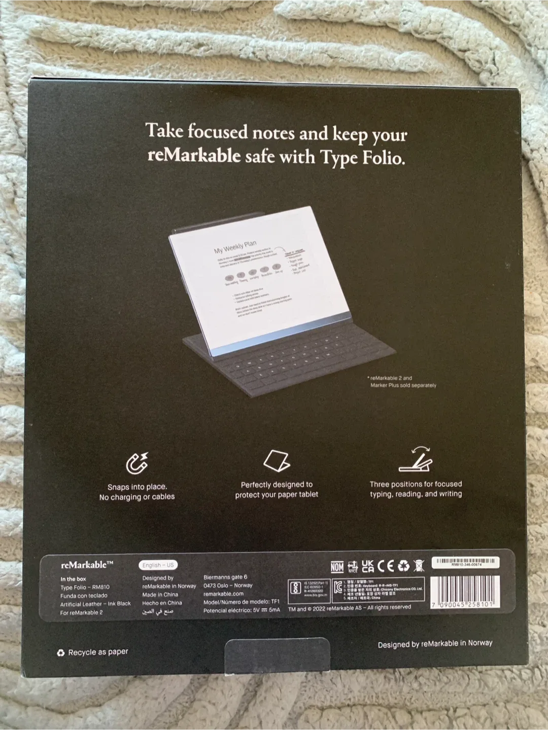 reMarkable 2 Tablet w/ Type Folio & Marker plus image indicator(4)