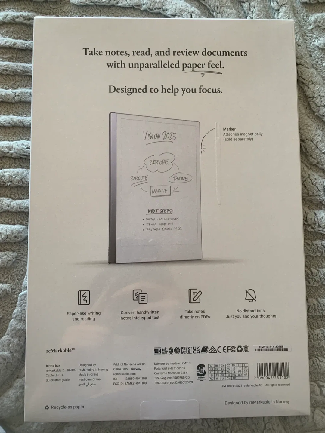 reMarkable 2 Tablet w/ Type Folio & Marker plus image indicator(2)