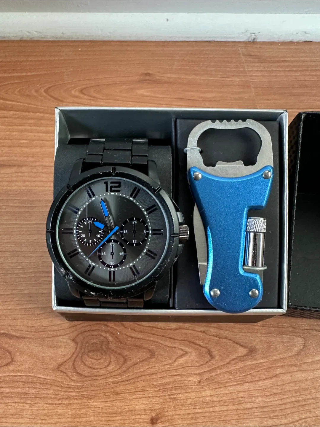 Men's Watch & Multi-Tool Gift Set - Black
