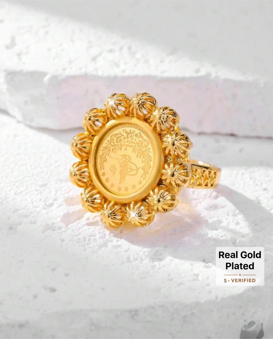 Real Gold Plated Ring