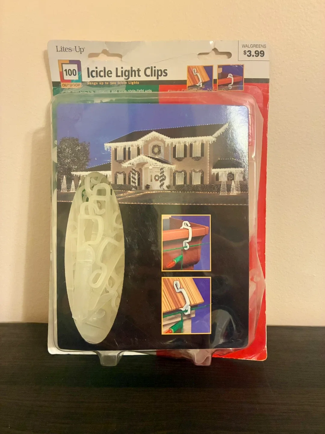 Lites-Up 100 Icicle Light Clips - Outdoor
