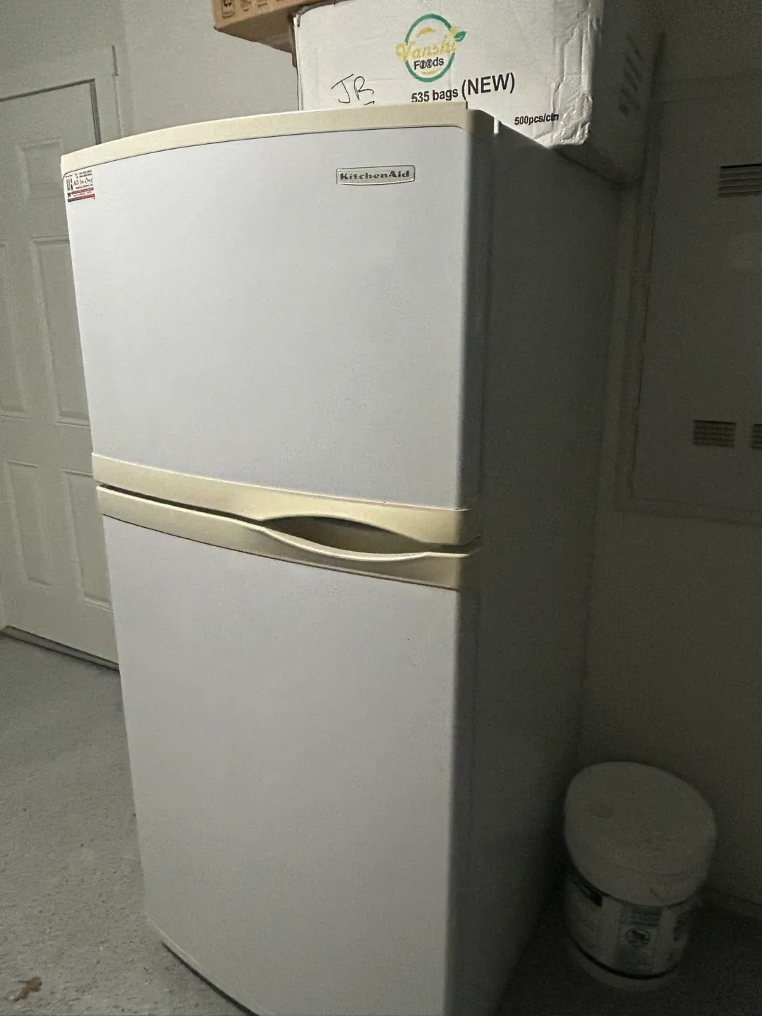 KitchenAid White Refrigerator