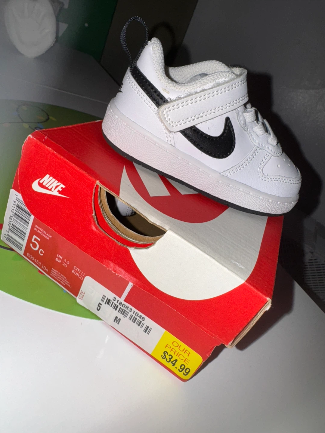 Nike Court Borough Low 2 Toddler Shoes - Size 5C - photo 2