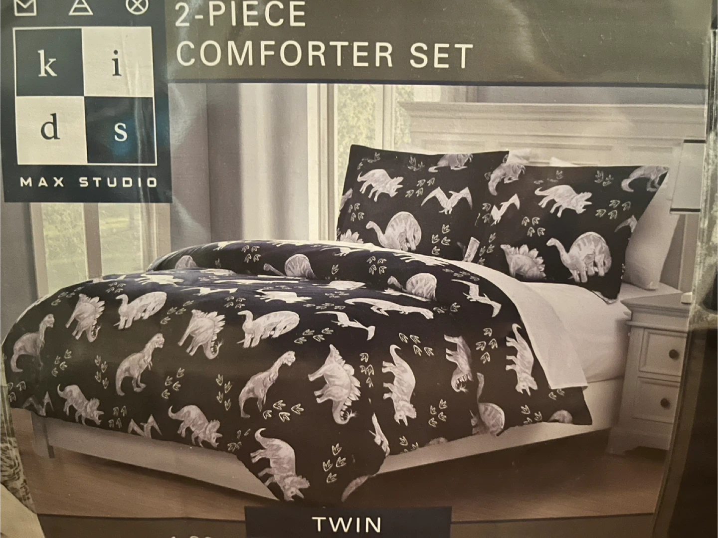 Kids Max Studio Twin Comforter Set - Dinosaur Theme