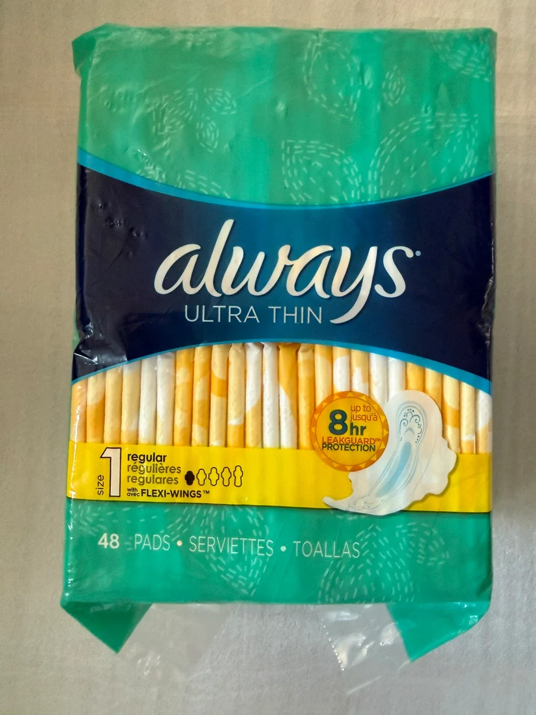 4 Packs Always Ultra Thin Regular Pads ($7.00 Each/Sealed) image indicator(3)