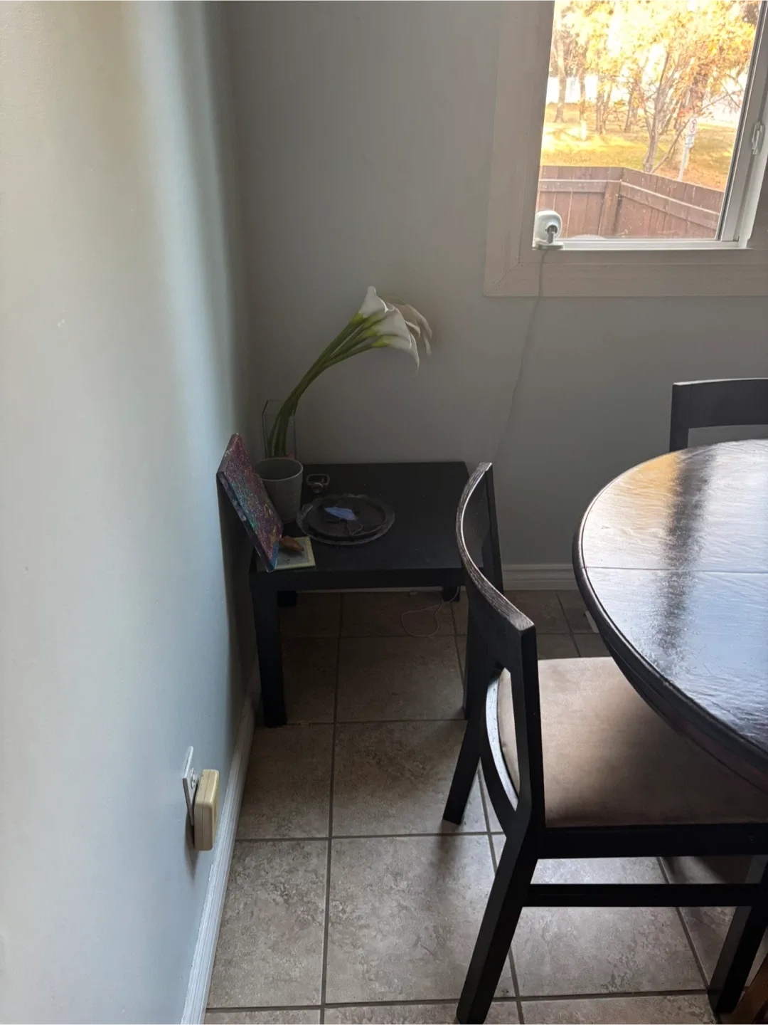 Dark Brown Dining Table with 4 Chairs image indicator(2)