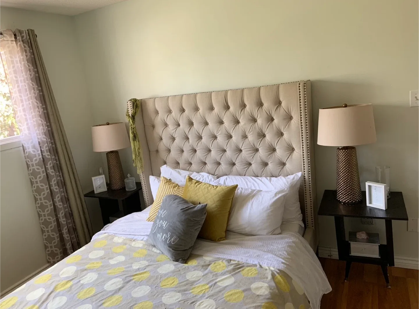 Upholstered Tufted Headboard