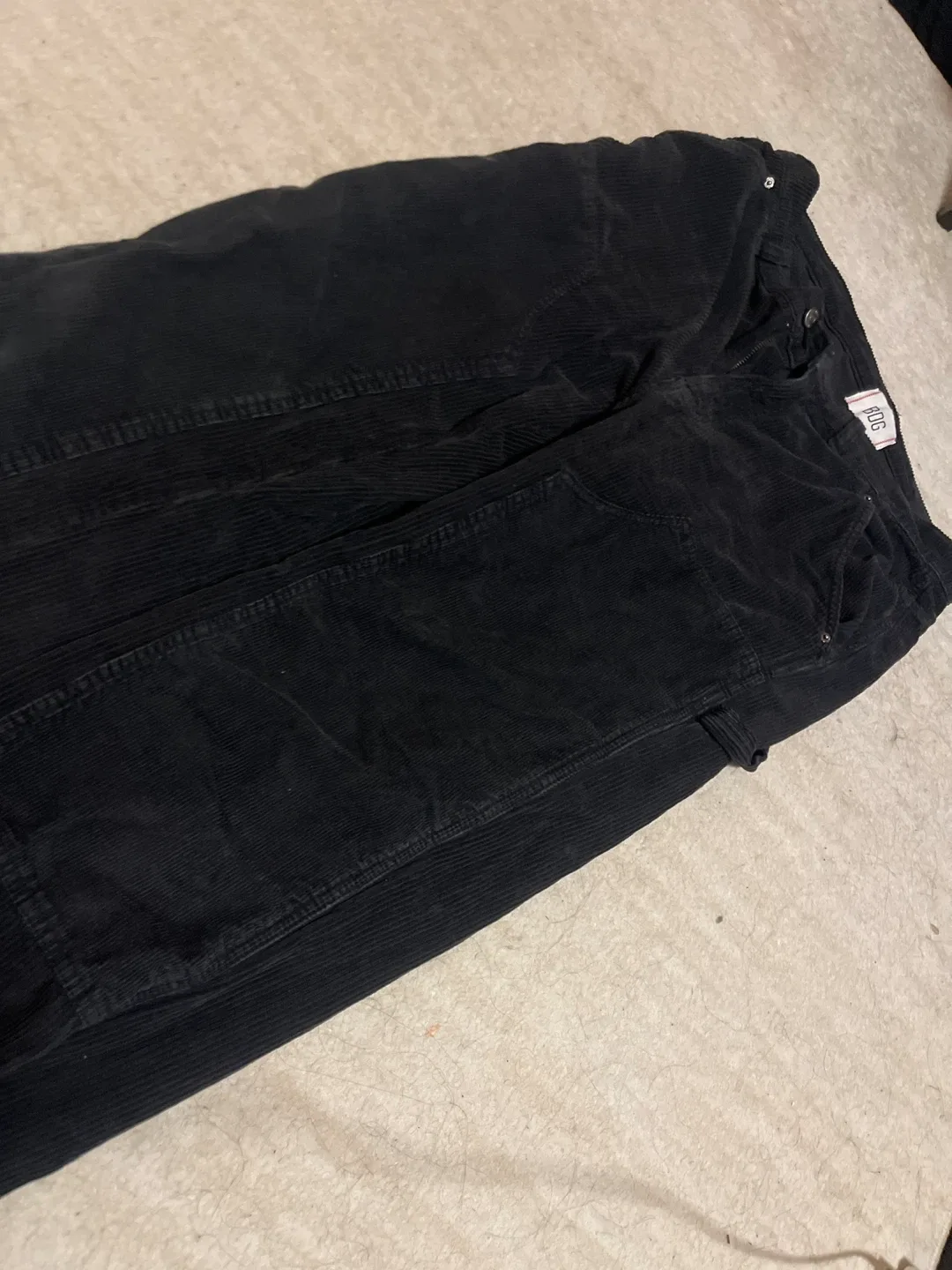 BDG Black Corduroy Carpenter Pants