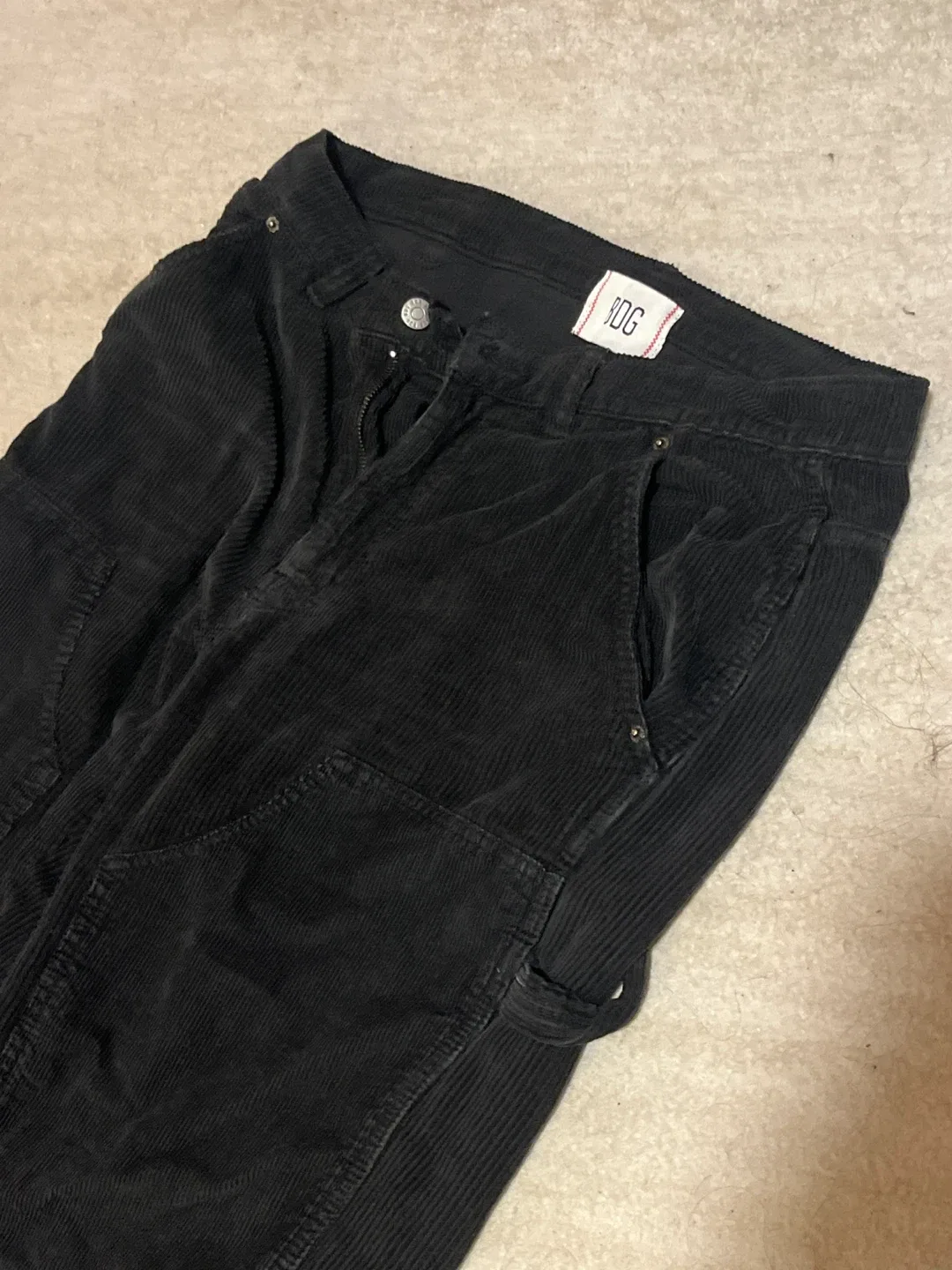 BDG Black Corduroy Carpenter Pants image indicator(2)
