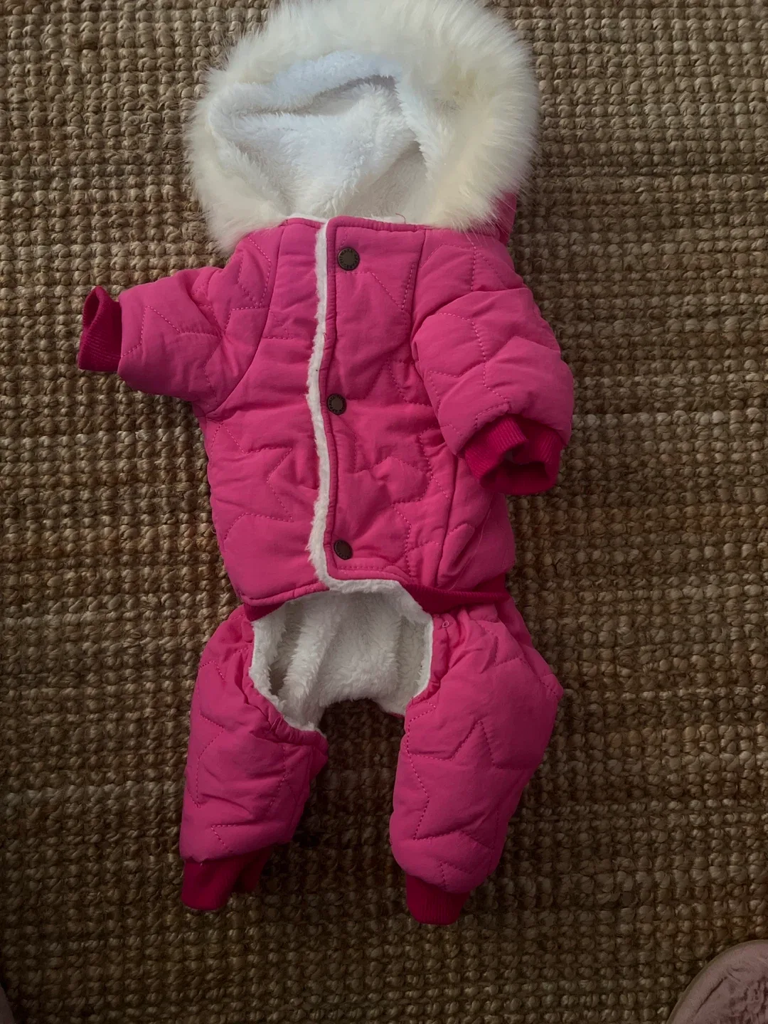 Pink Dog Padded Winter Jumpsuit image indicator(2)