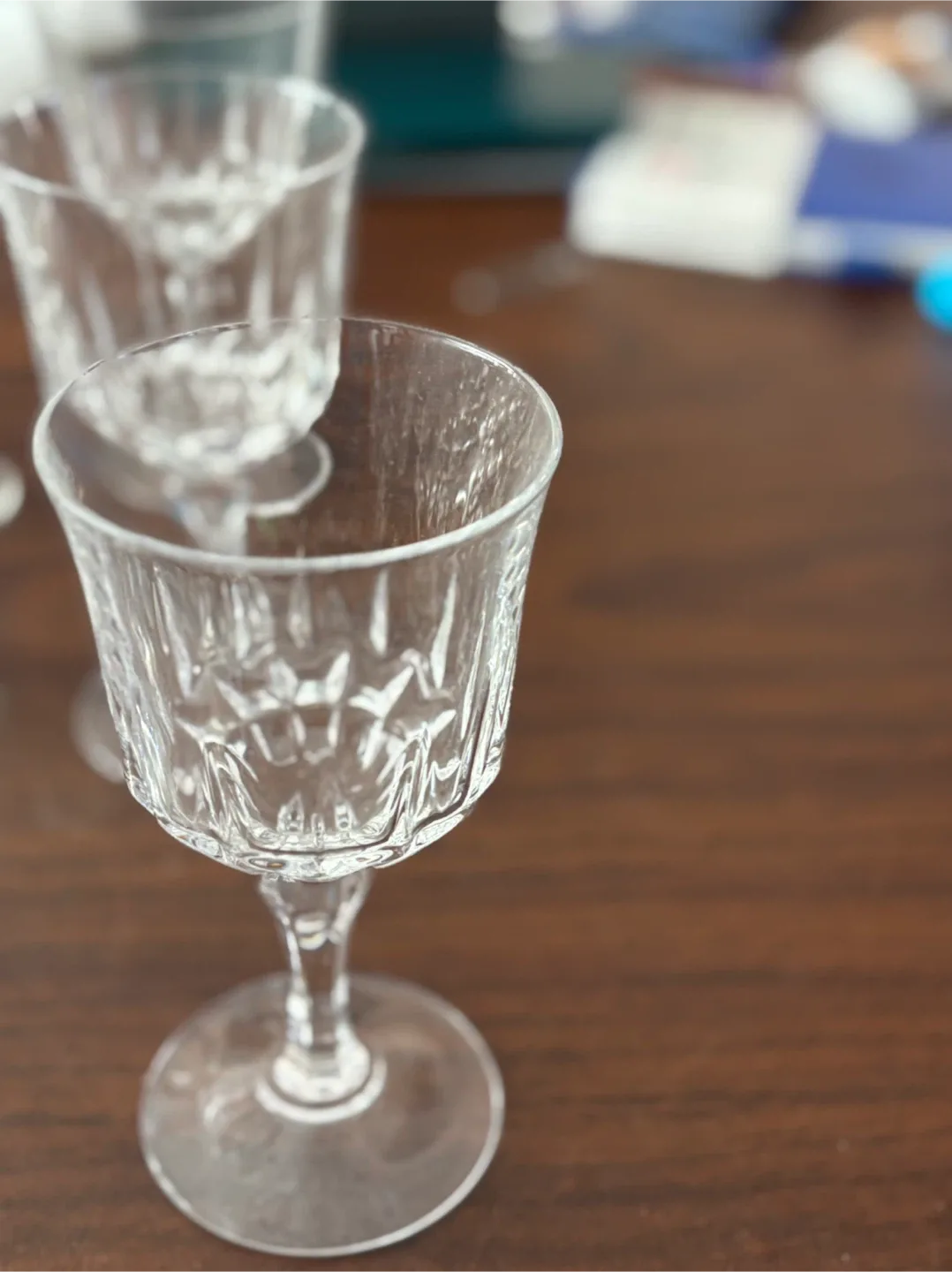 Variety of Vintage crystal Stemware image indicator(5)