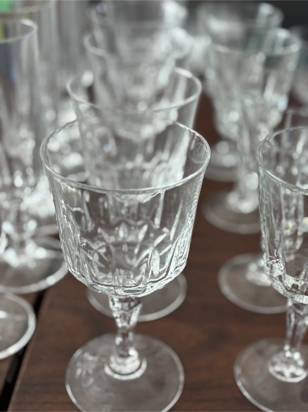 Variety of Vintage crystal Stemware - photo 3