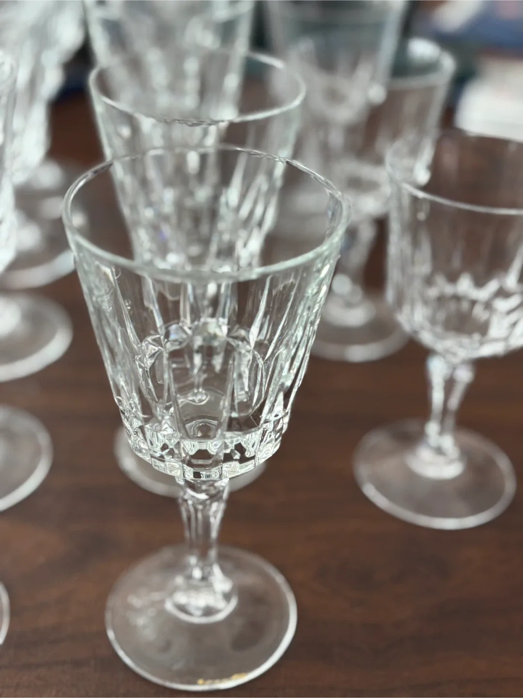 Variety of Vintage crystal Stemware image indicator(4)