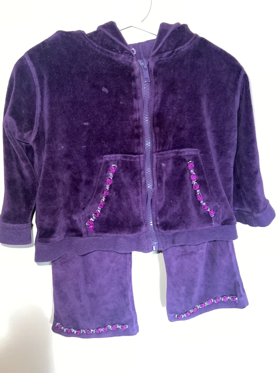 Purple Velour Tracksuit