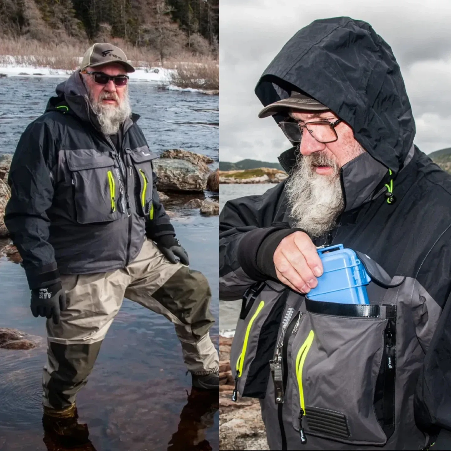 NEW! 8Fans Breathable Waterproof 2 Layers Fishing Rain Jacket image indicator(7)