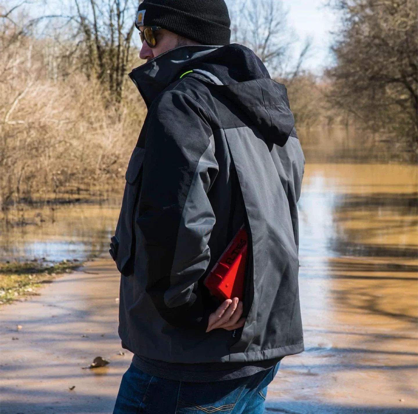 NEW! 8Fans Breathable Waterproof 2 Layers Fishing Rain Jacket image indicator(3)