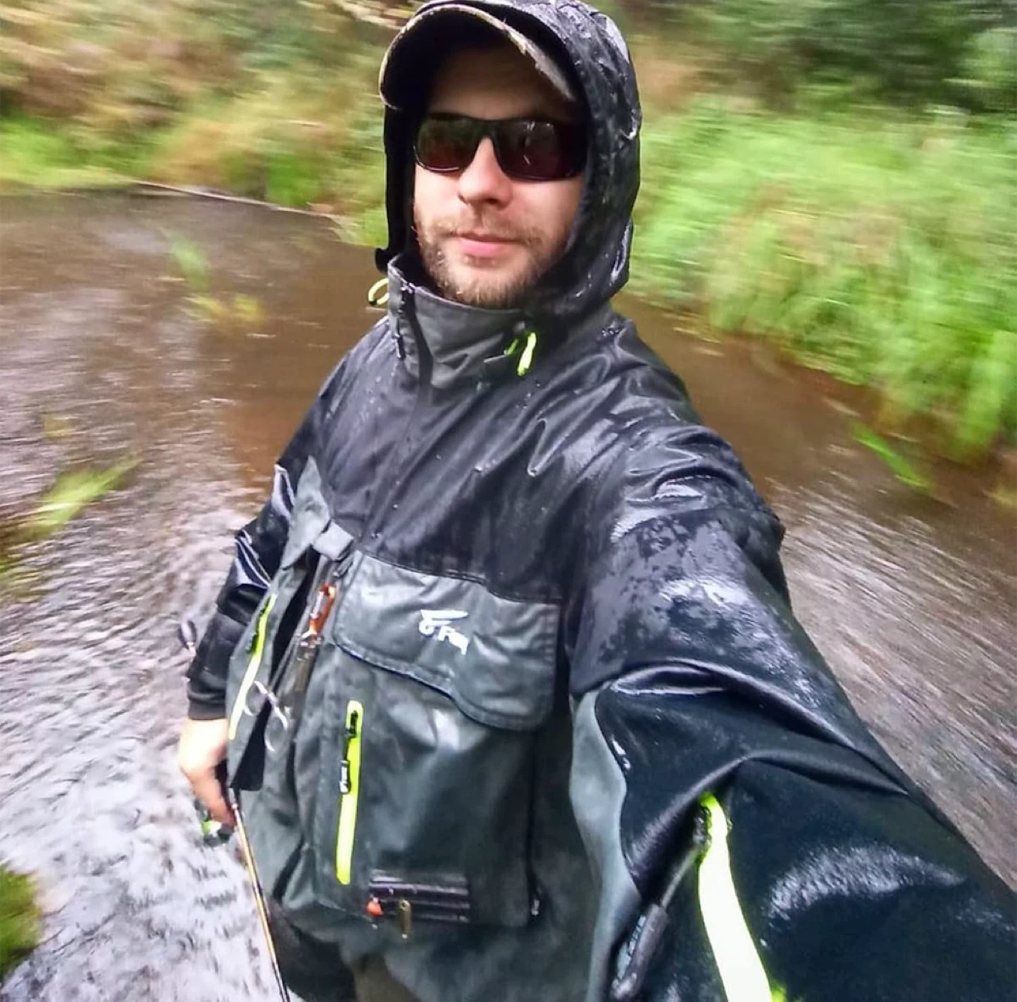 NEW! 8Fans Breathable Waterproof 2 Layers Fishing Rain Jacket - photo 4