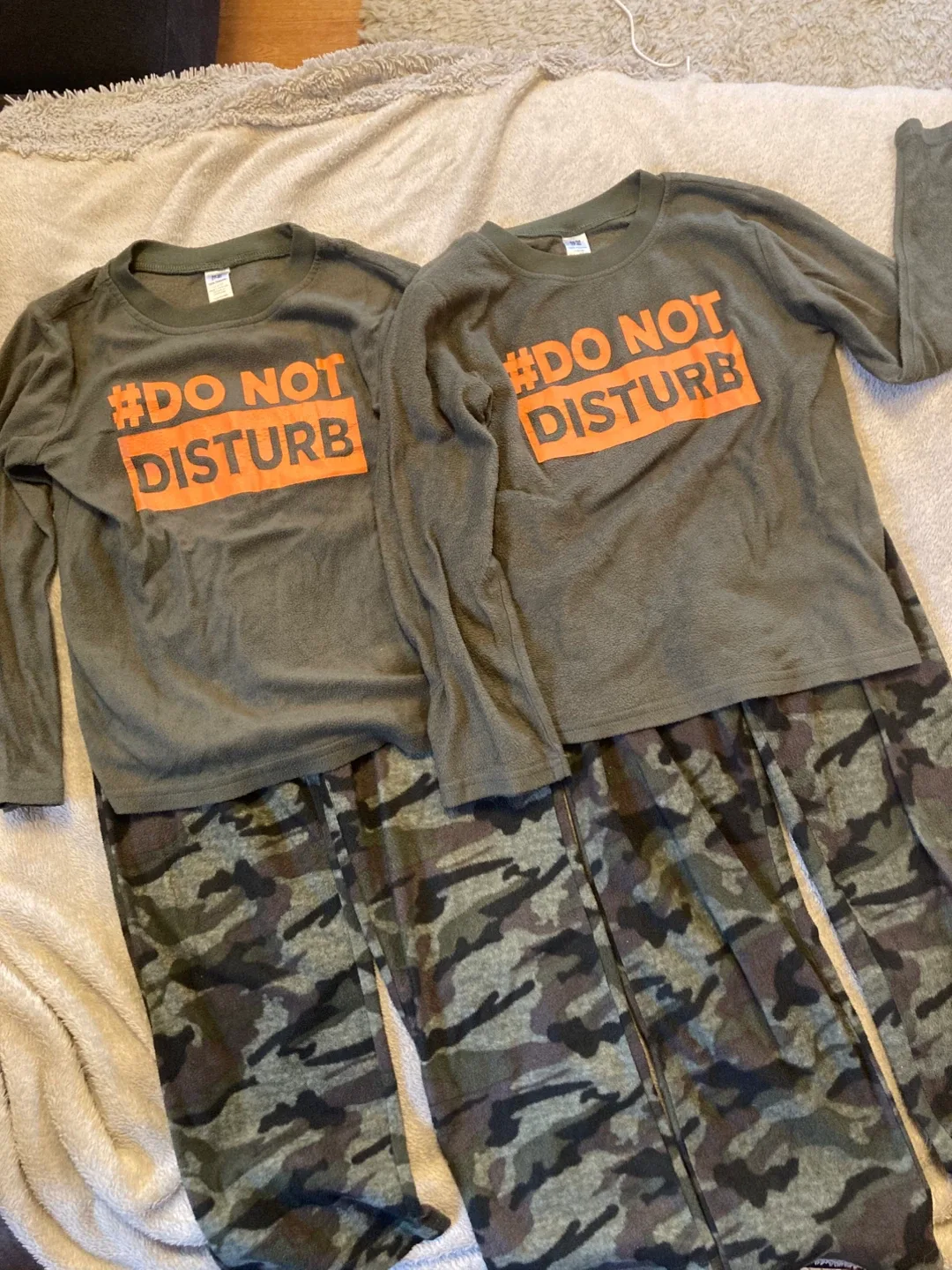 Matching Pajama Sets - "Do Not Disturb" - Size Unknown