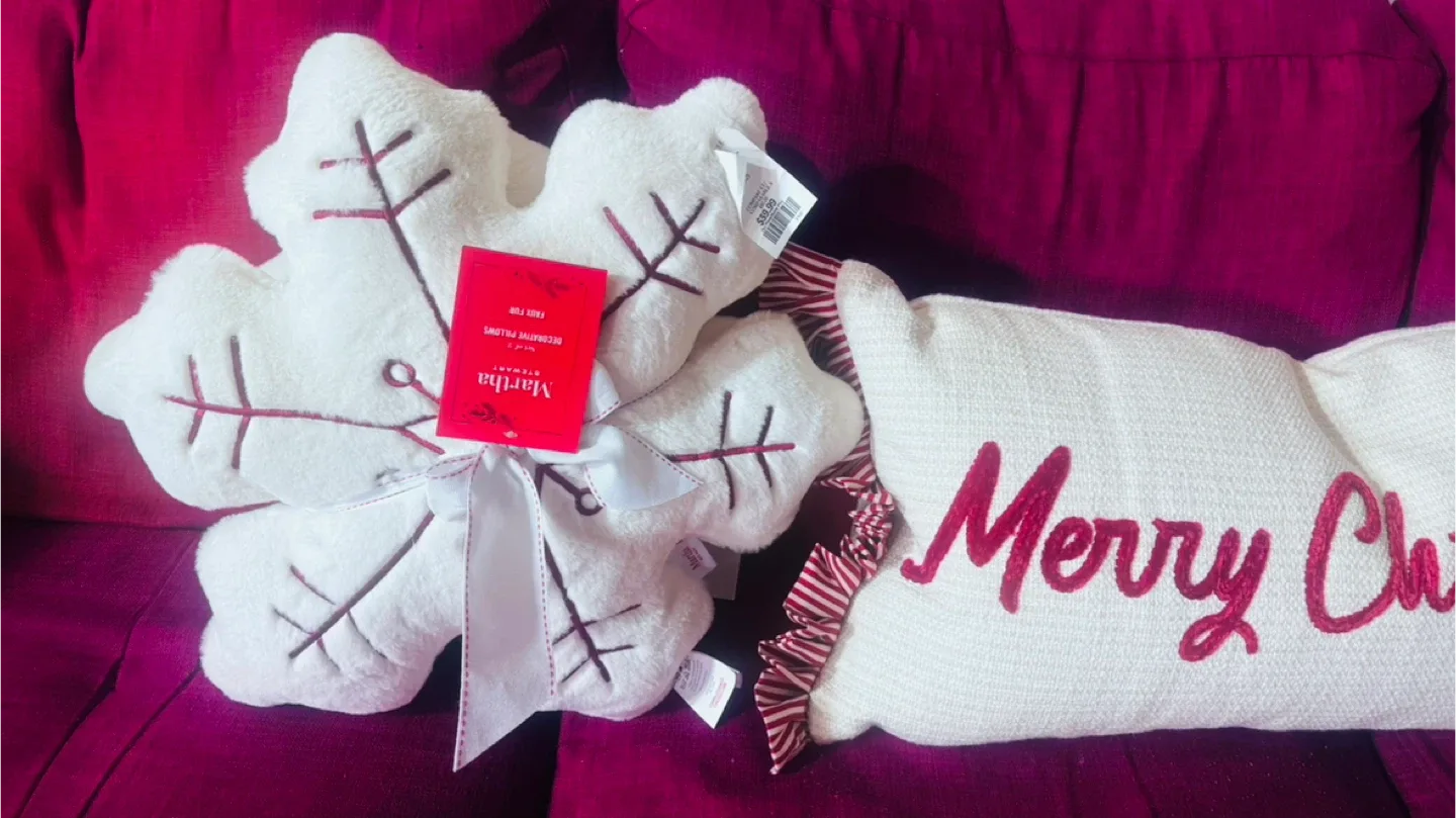 Martha Stewart Christmas Reindeer Pillows