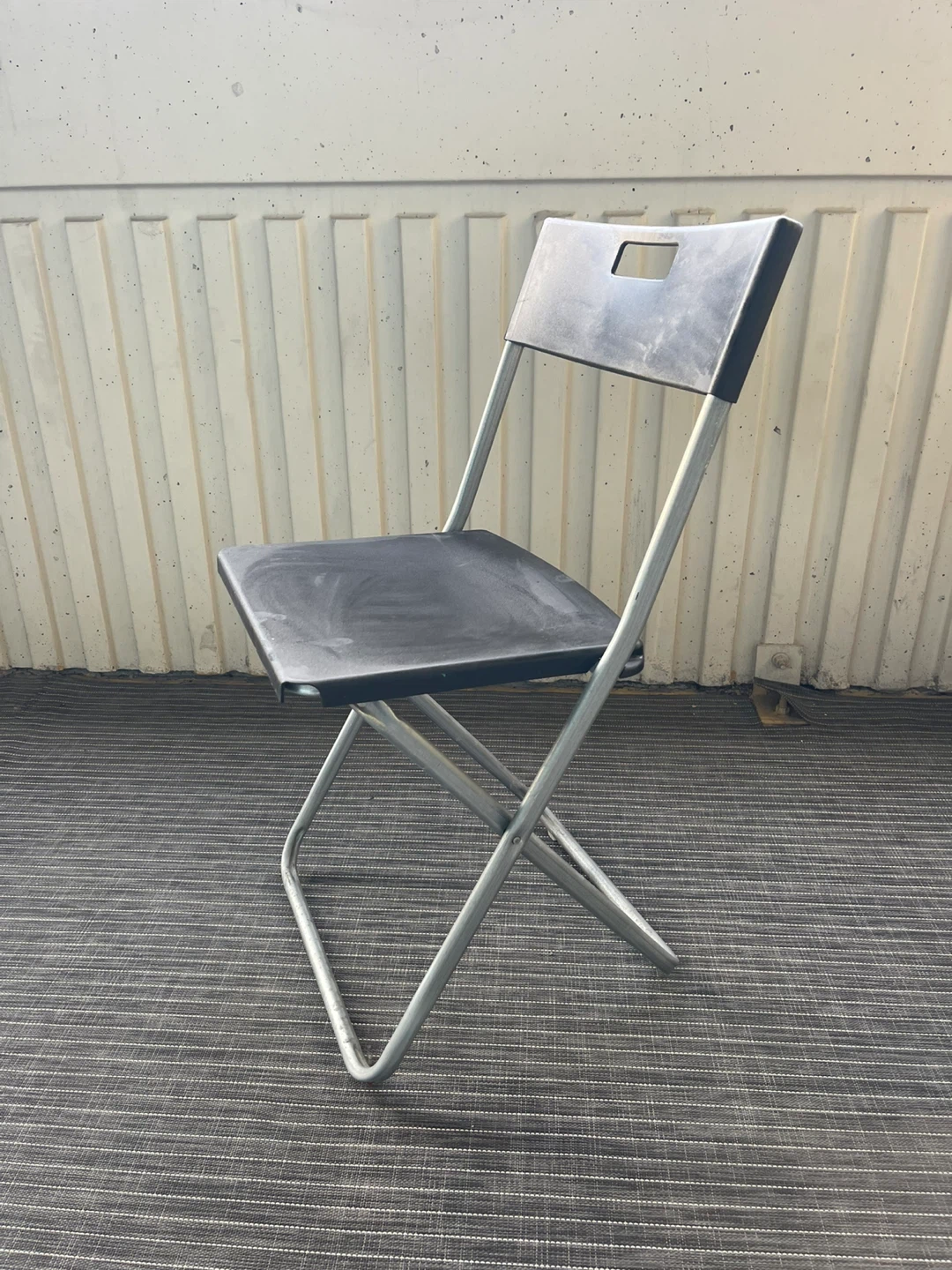Folding Chair - Black. 3 Pieces