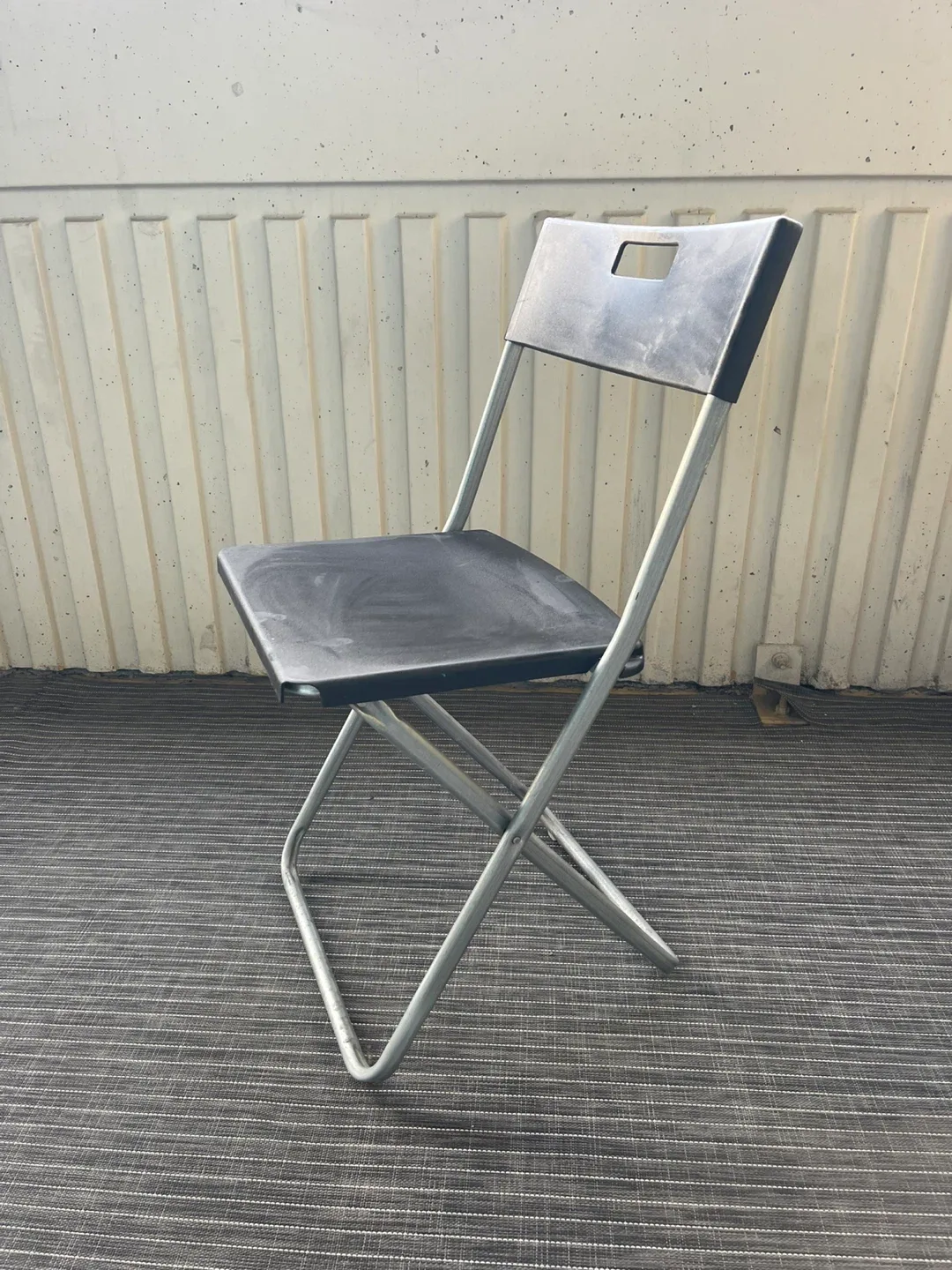Folding Chair - Black. 3 Pieces