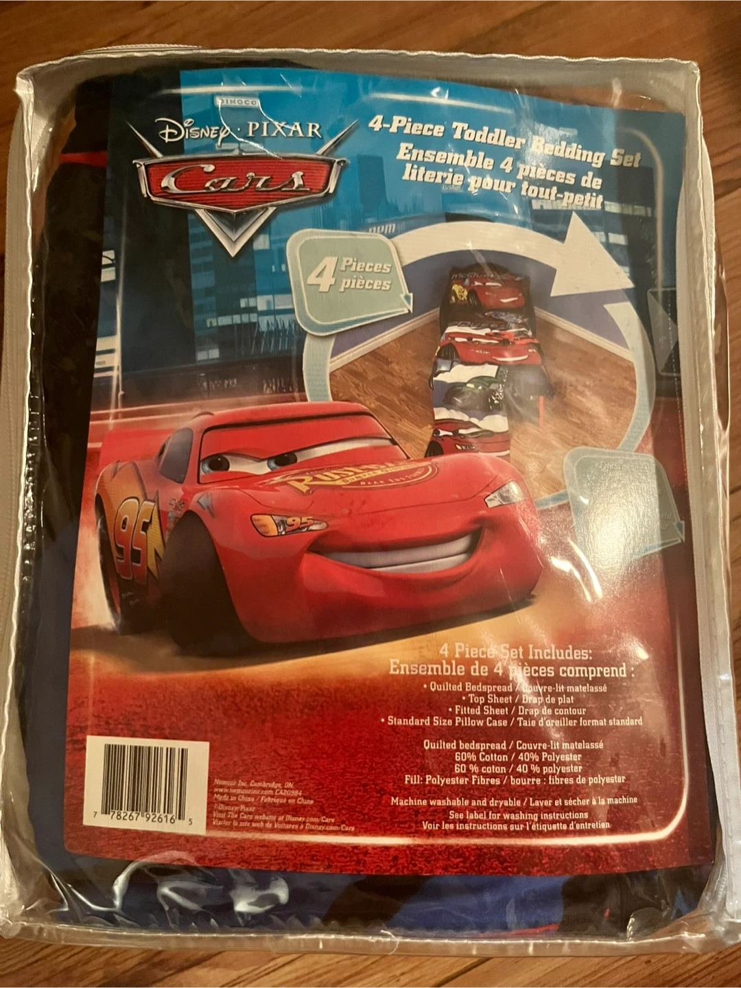 New Disney Pixar Cars Toddler Bedding Set (4-Piece)