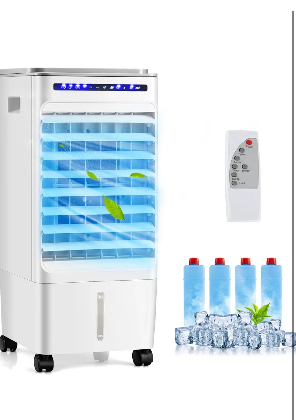 KOTEK Evaporative Air Cooler, 3-In-1 AC Fan with Humidifier