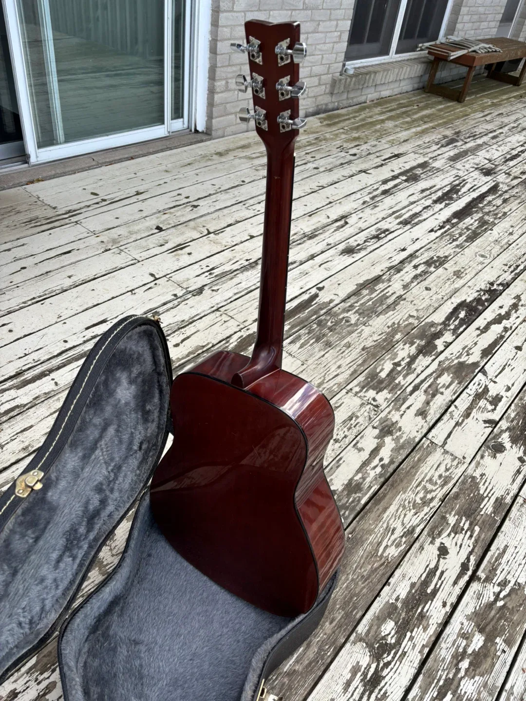 Yamaha FG-402 Acoustic Guitar w case, 81231121, 1978 image indicator(3)