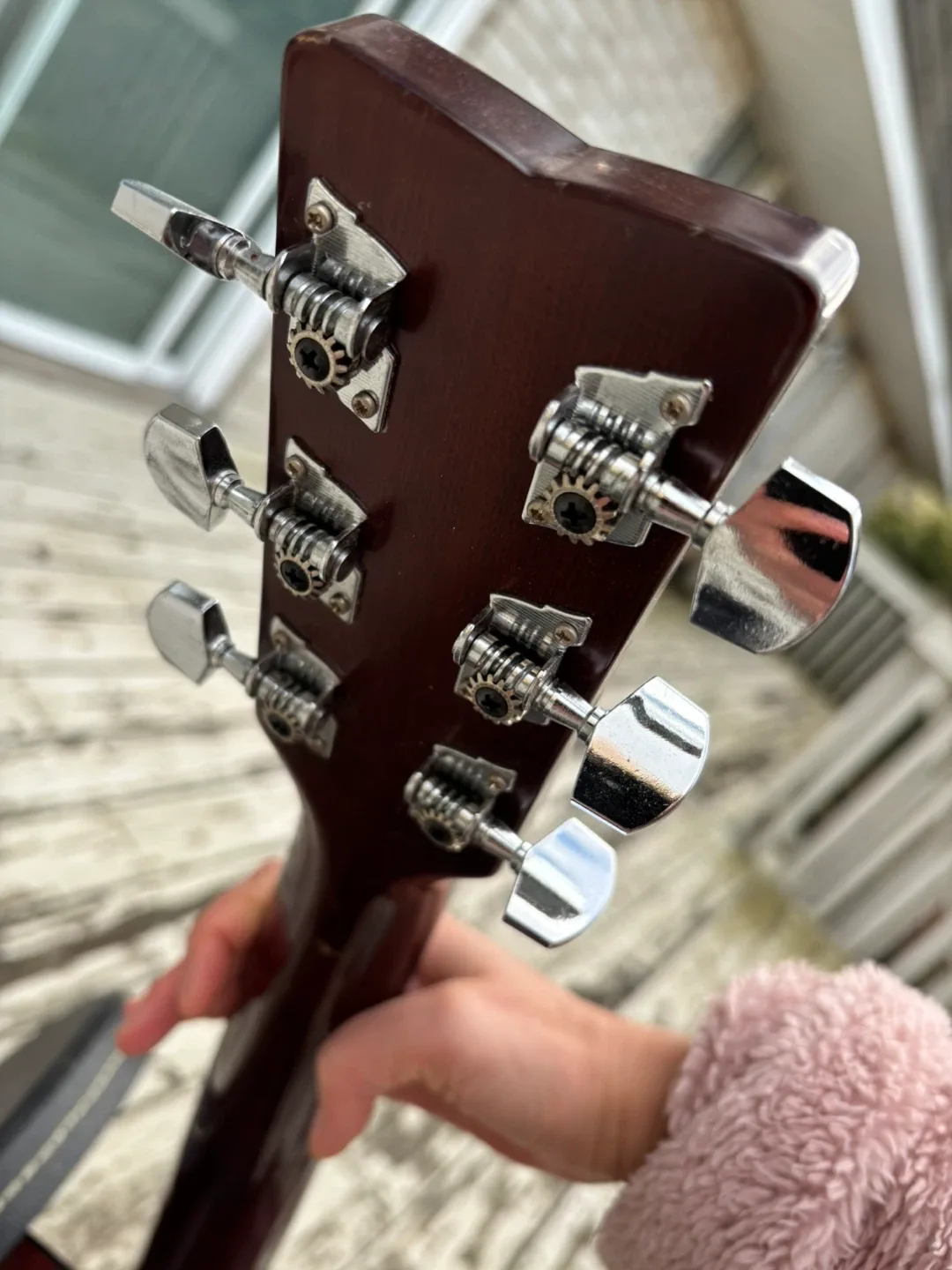 Yamaha FG-402 Acoustic Guitar w case, 81231121, 1978 image indicator(5)