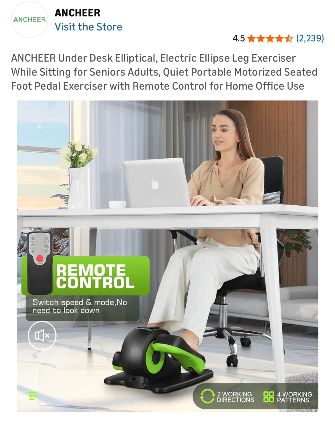 Under Desk  Elliptical