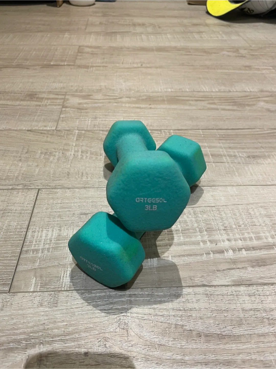 3 lbs Dumbbells - Teal