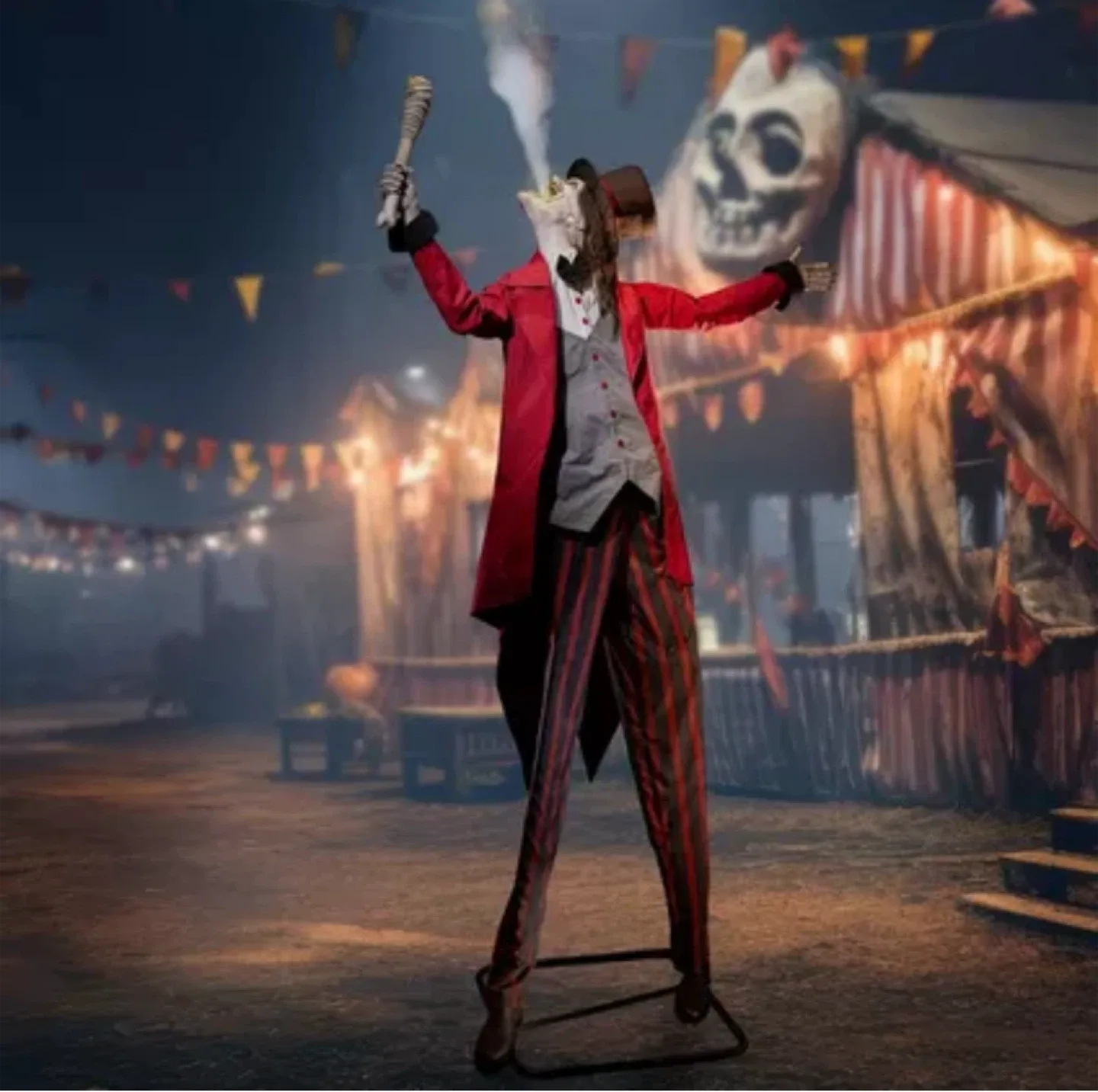 Animatronic Light-Up Dr. Payne the Fire Eater on Stilts, 9.7ft