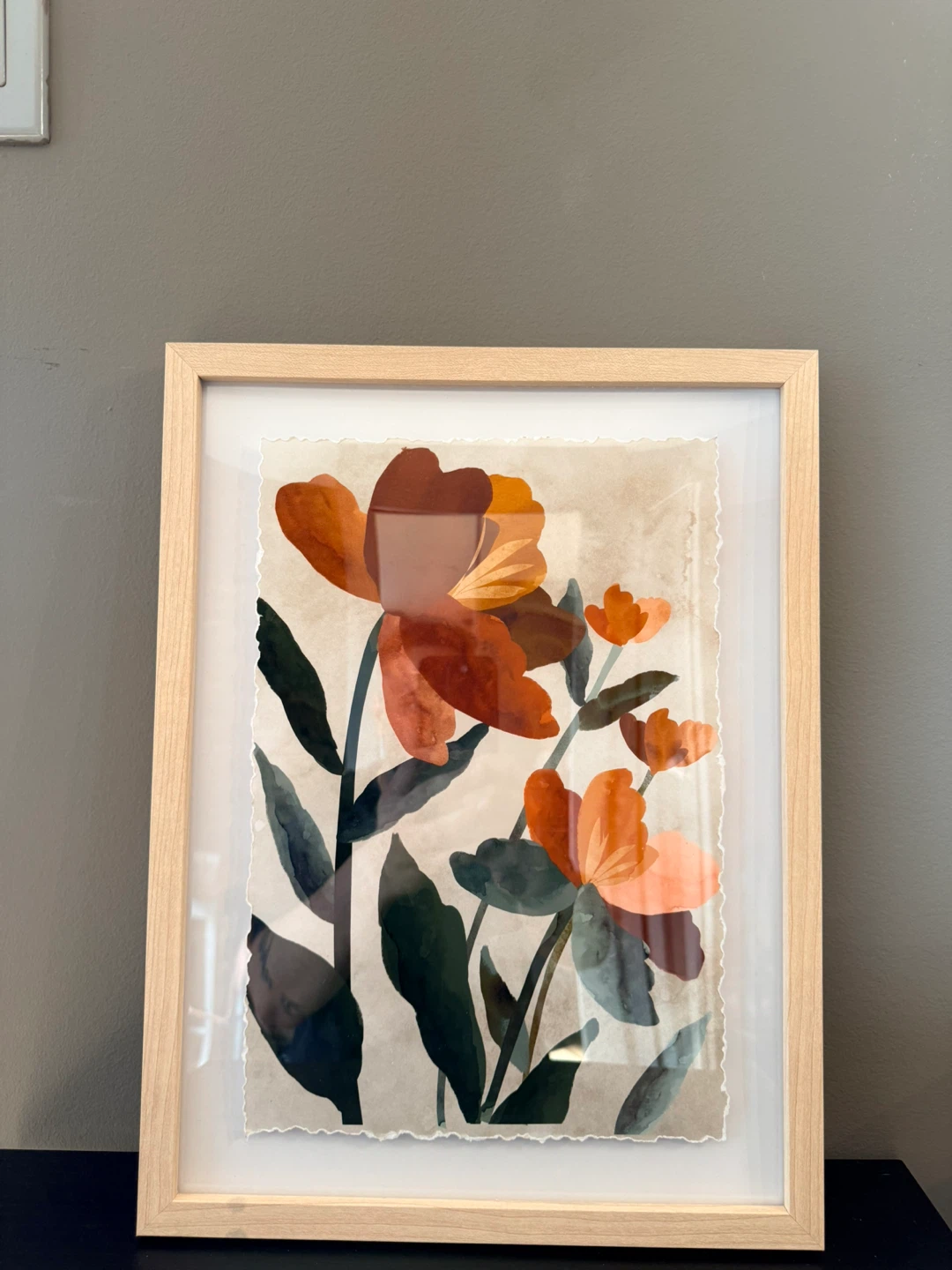Floral Framed Wall Art 12x16 inches - photo 2