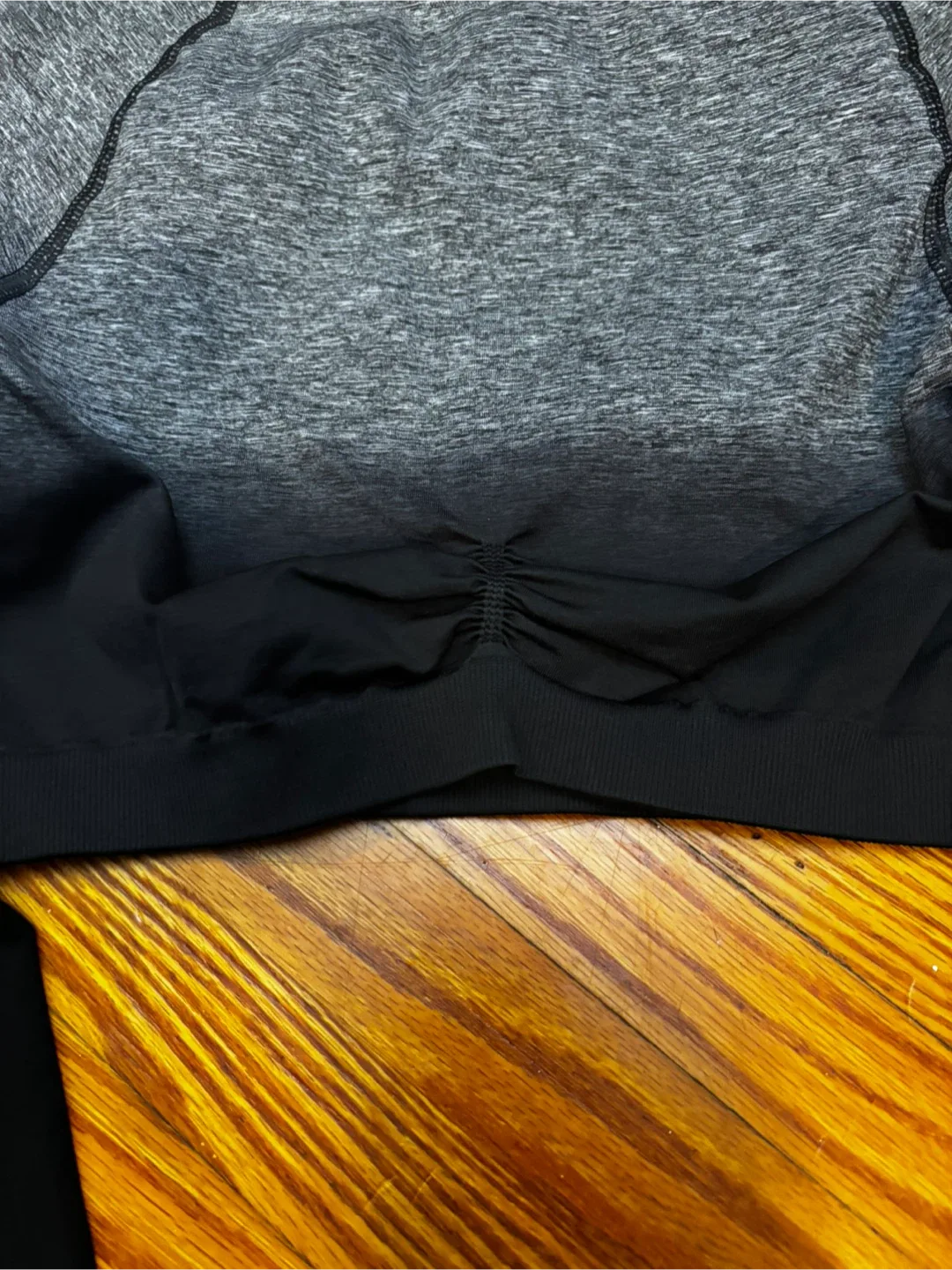 Gymshark Long Sleeve Crop Top - Grey/Black image indicator(4)