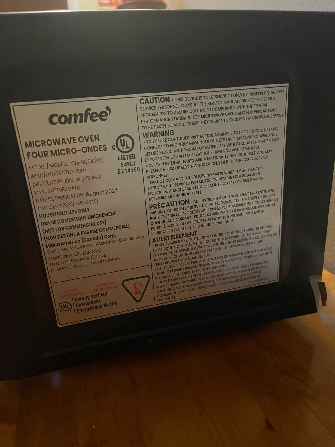 Comfee Microwave Oven - Black image indicator(5)