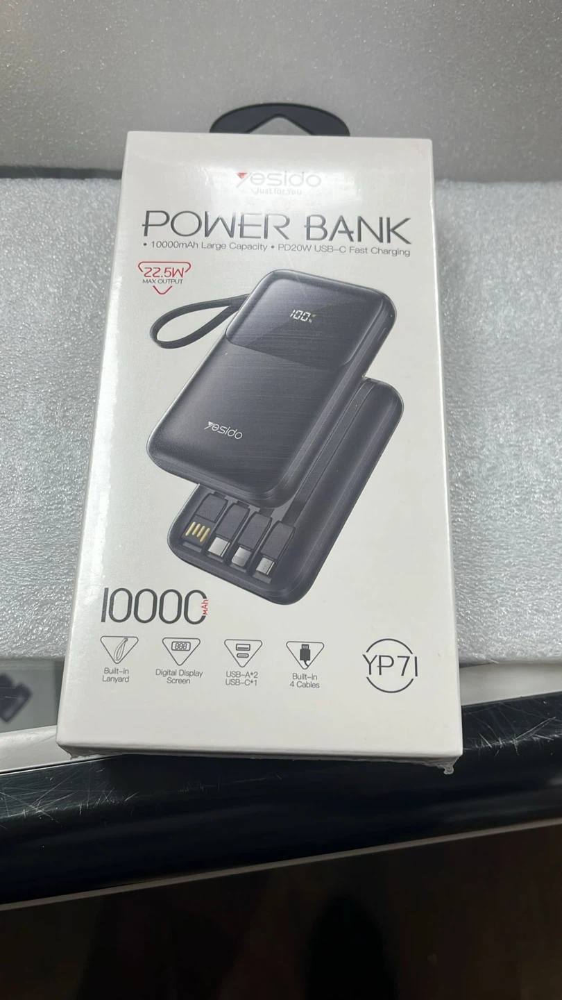 Yesido 10000mAh Power Bank - New in Box
